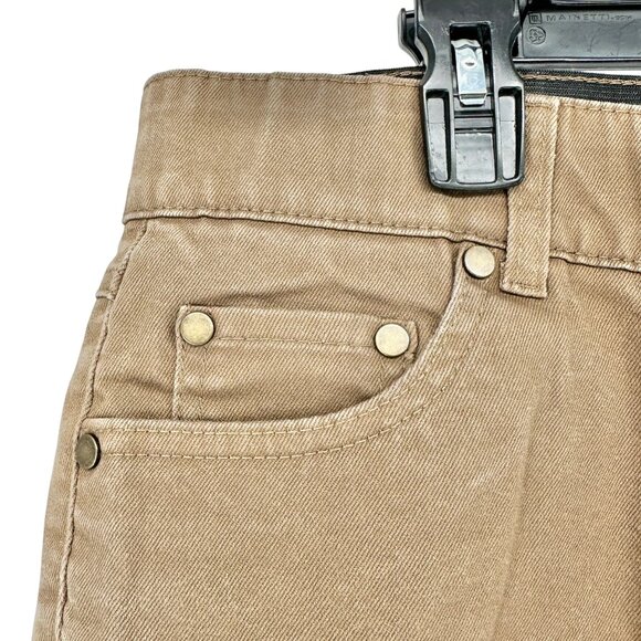 Woman Within Pants Womens Plus Size 16W Beige Bootcut Cotton Blend Stretch - Picture 3 of 8